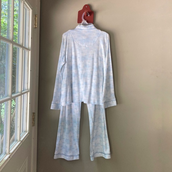 Vintage Moondance Blue & White Pajama Set L NWT - Picture 7 of 9